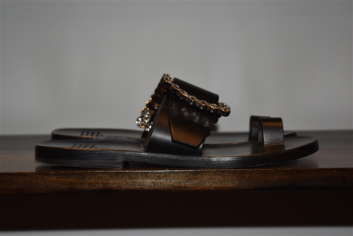 Black Leather Maison Margiela Sandal, size 8.5