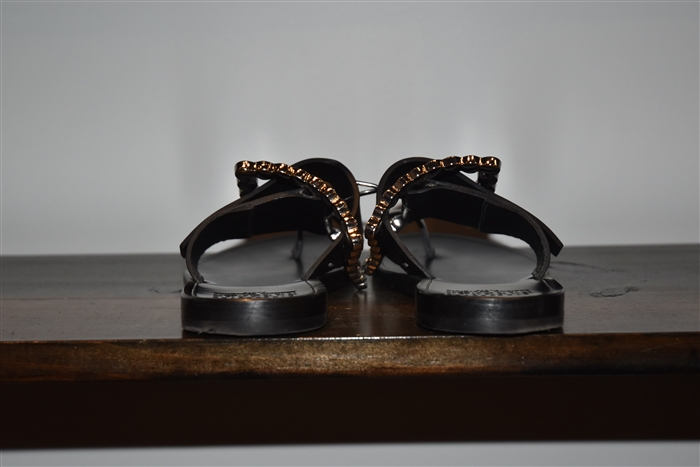 Black Leather Maison Margiela Sandal, size 8.5