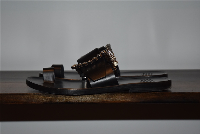 Black Leather Maison Margiela Sandal, size 8.5