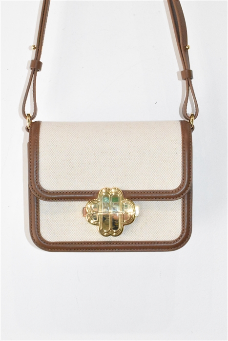 Canvas Maje Shoulder Bag, size S