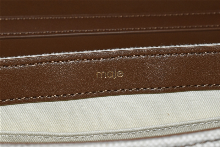 Canvas Maje Shoulder Bag, size S