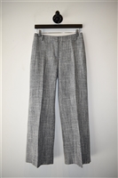 Gray Tweed Oscar de la Renta Wide-Leg Trousers, size 6