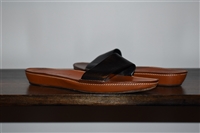 Black Leather Saint Laurent Sandal, size 9