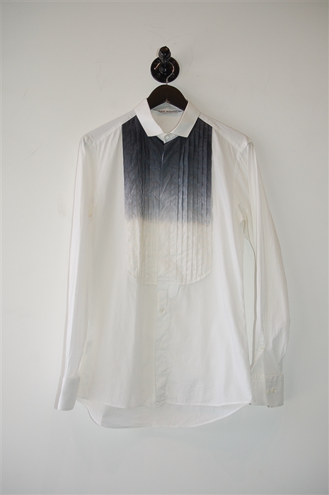 White Neil Barrett Tuxedo Shirt, size M