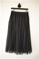 Basic Black Brunello Cucinelli A-Line Skirt, size 6
