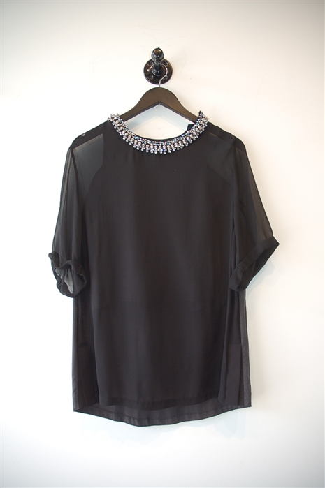 Black 3.1 Phillip Lim Short-Sleeved Top, size S