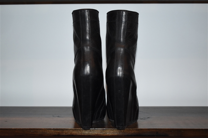 Black Leather Rick Owens Boots, size 8.5