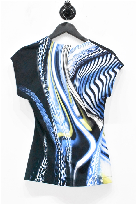 Abstract Print Just Cavalli Cap-Sleeve, size 8