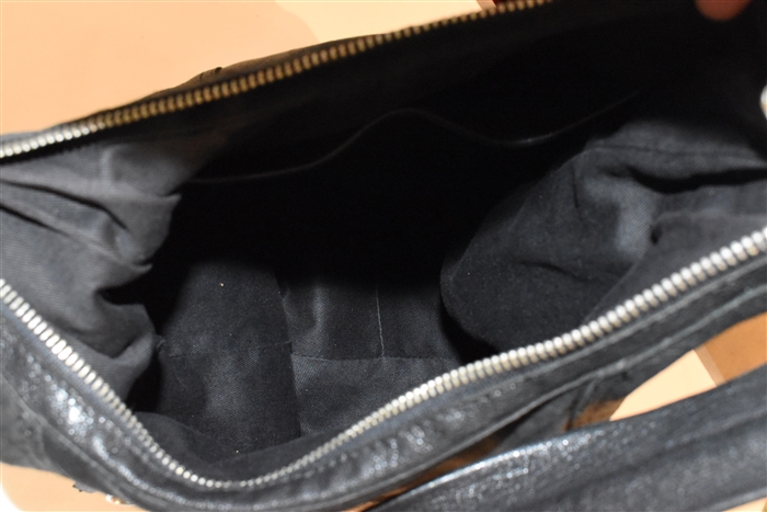 Black Leather See by Chloe Cross-Body, size M