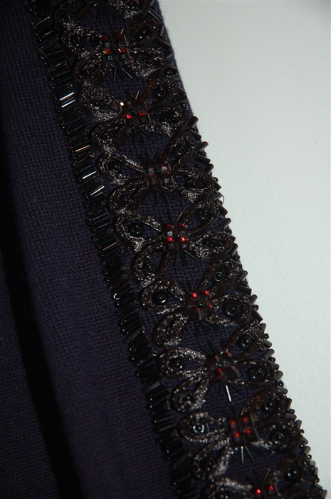 Navy Oscar de la Renta Cardigan, size M