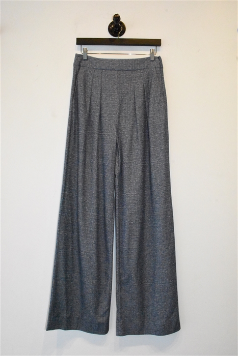 Blue Melange Giorgio Armani Wide-Leg Trousers, size 8