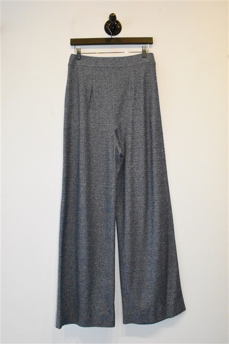 Blue Melange Giorgio Armani Wide-Leg Trousers, size 8