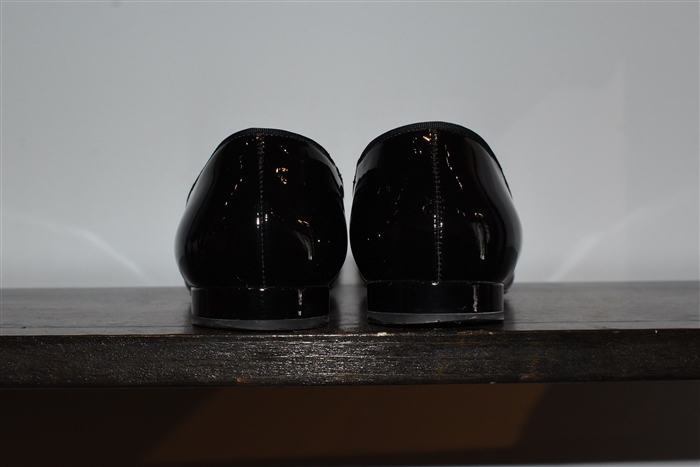Black Patent Giorgio Armani Slippers, size 7.5