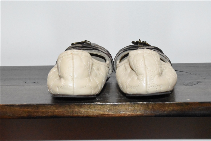 Taupe Burberry Ballet Flats, size 8