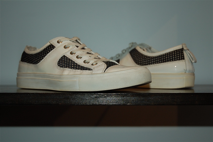 White & Black Neil Barrett Sneaker, size 8