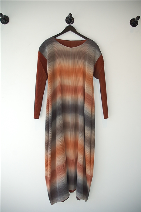 Striped Issey Miyake - Vintage Maxi Dress, size M