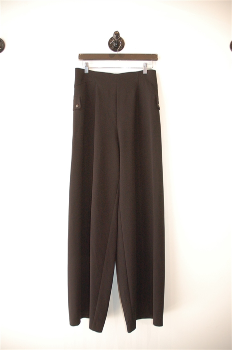 Basic Black Sarah Pacini Wide-Leg Trousers, size S