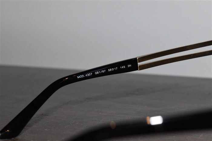 Black & Gold Versace Sunglasses, size O/S