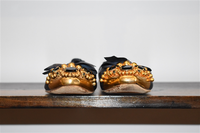 Navy Miu Miu Ballet Flats, size 8