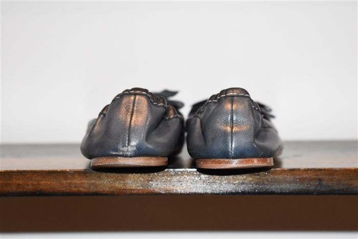 Navy Miu Miu Ballet Flats, size 8