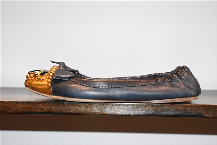 Navy Miu Miu Ballet Flats, size 8