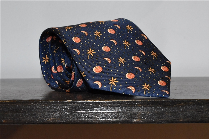 Navy Hermes Tie, size O/S