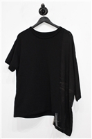 Black Yohji Yamamoto - Y's Short-Sleeved Top, size M