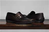 Black Leather Salvatore Ferragamo Loafer, size 9.5