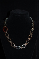 Rhodium Nina Ricci Necklace, size O/S