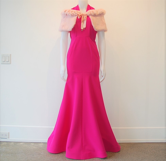 Hot Pink Greta Constantine Gown, size S
