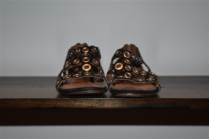 Black Suede Alaia Sandal, size 8