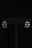 Rhodium Nina Ricci - Vintage Earrings, size O/S