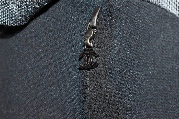 Black & Gray Chanel Sheath Dress, size 8