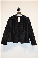 Black Satin Armani Collezioni Dress Jacket, size L