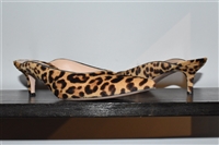 Animal Print Gianvito Rossi Mules, size 8