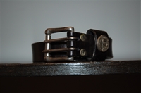 Black Leather No Label Belt, size XL