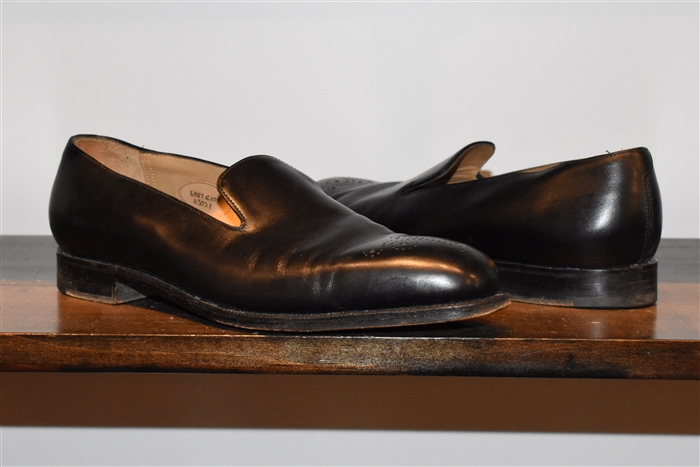 Black Leather Edward Green Loafer, size 7.5