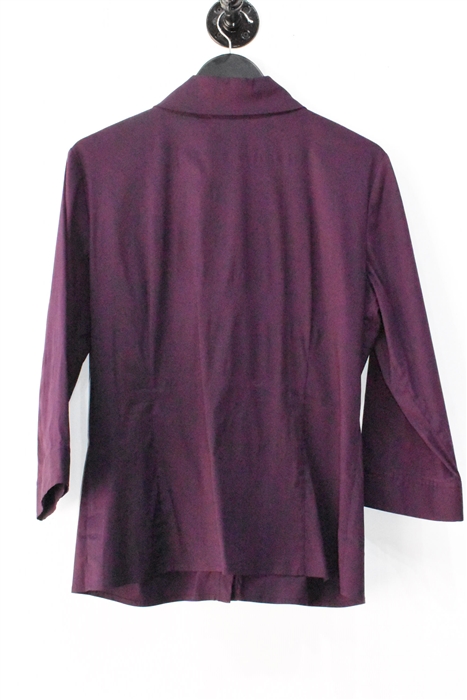 Deep Plum St. John Button Shirt, size 12