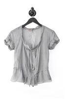 Carbon Prada Silk Top, size 2