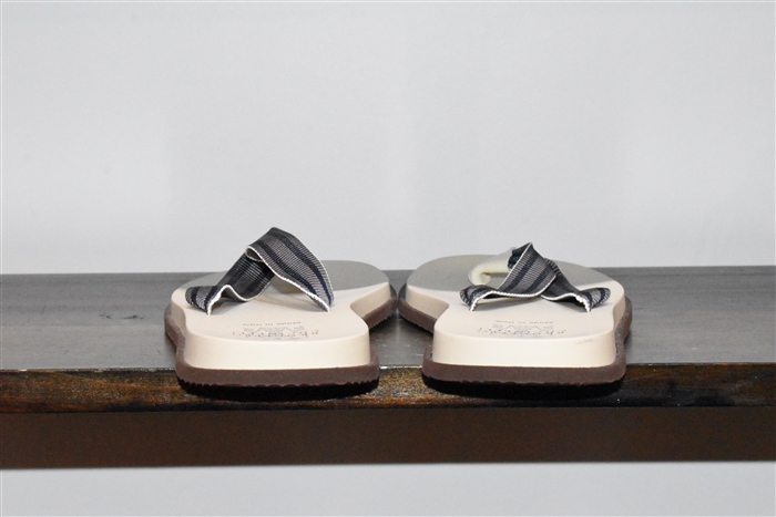 Gray Stripe Brunello Cucinelli Sandal, size 9.5