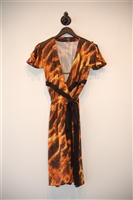 Abstract Print Just Cavalli Wrap Dress, size 6