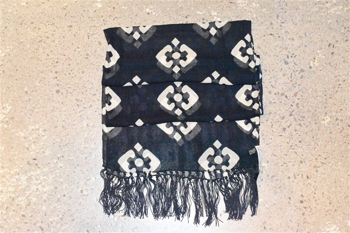 Navy & White Emporio Armani Scarf, size O/S