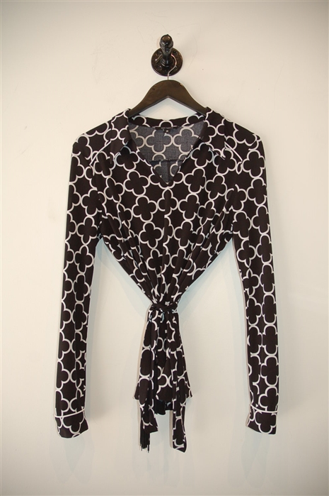 Black & White Pink Tartan Pullover, size XS