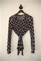 Black & White Pink Tartan Pullover, size XS