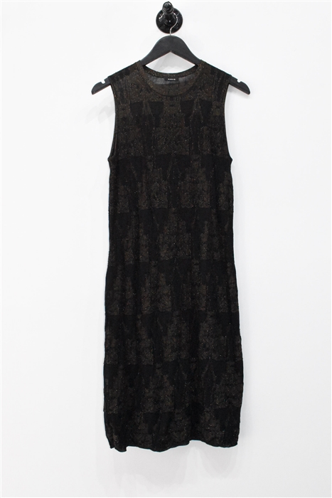Black & Gold Akris Sheath Dress, size 10