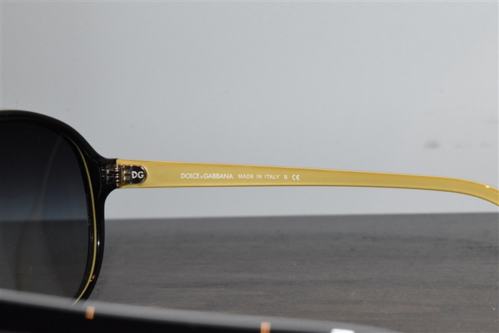 Shiny Black Dolce & Gabbana Sunglasses, size O/S