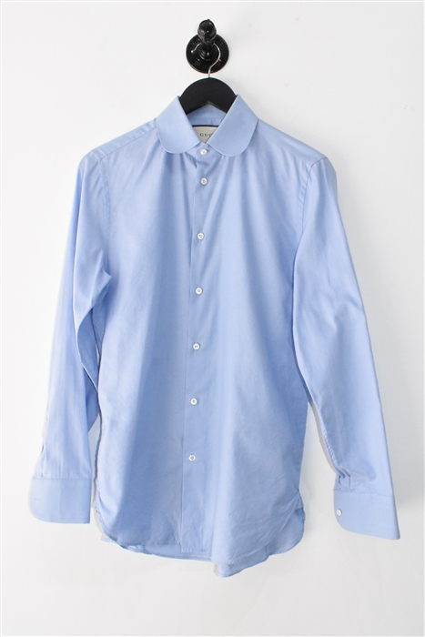 Sky Blue Gucci Button Shirt, size S