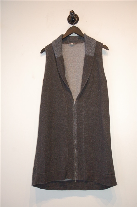 Charcoal Eileen Fisher Vest, size S