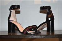 Black Leather Stuart Weitzman Sandal, size 7