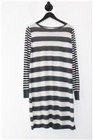 Gray Stripe Max Mara Sweater Dress, size M